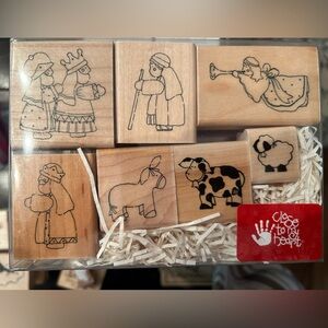 Close to My Heart Rubber Stamps- Nativity Scene Set